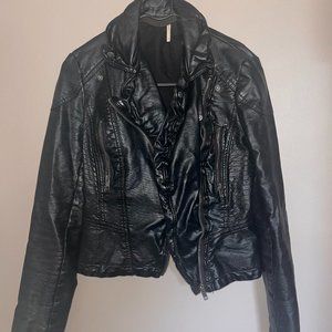 Free People Vegan Leather Moto Jacket